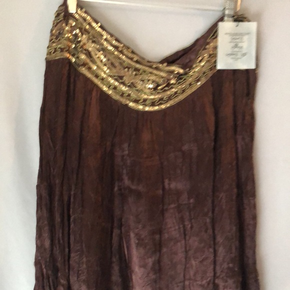 Cache brown knee length skirt - Picture 6 of 6